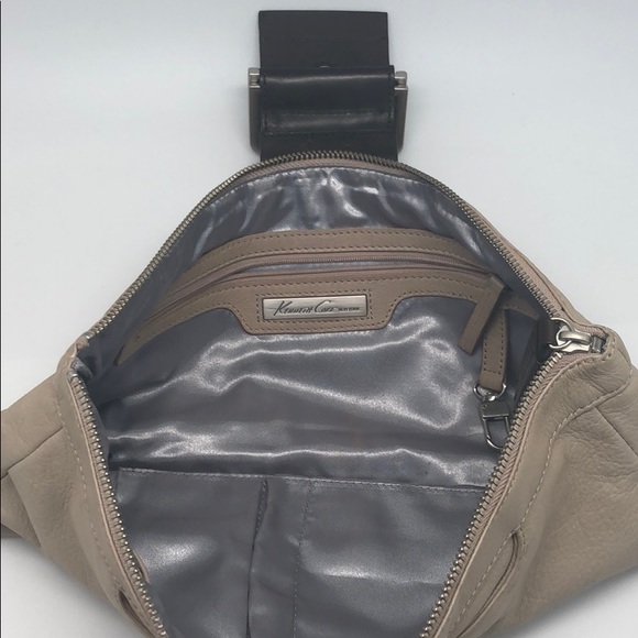 Kenneth Cole Leather Buckle Brown Clutch - Picture 4 of 8